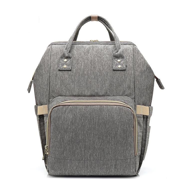 Multifunctional large-capacity backpack made of durable Oxford cloth, featuring double straps and a zipper opening.