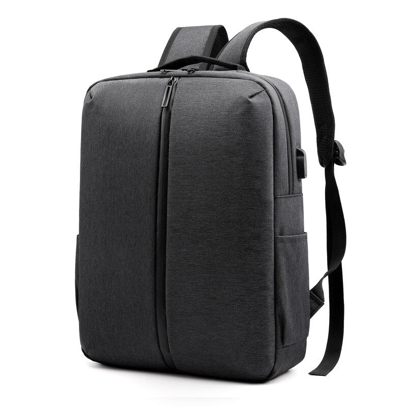 New Men's Business Backpack made of durable nylon, featuring multiple pockets and a sleek design, ideal for carrying laptops and daily essentials.