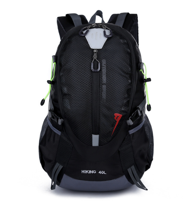 Nylon Mountaineering Outdoor Travel Backpack in a vibrant color, showcasing its spacious design and durable straps, perfect for hiking and outdoor adventures.