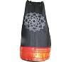 Omsutra Kids Mandala Yoga Mat Bag featuring a vibrant mandala design and golden saree lace border, perfect for young yogis.