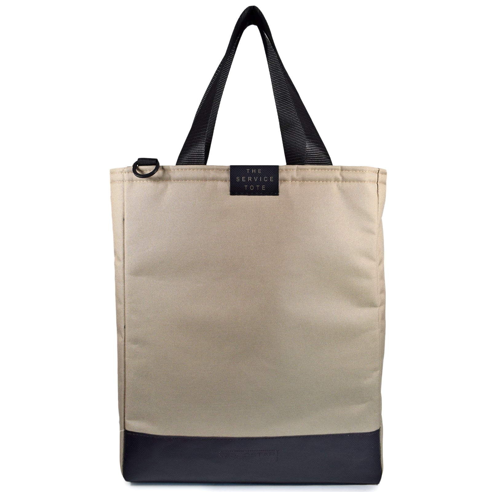 Padded Service Tote Bag in Sand Cream, featuring a cushioned design for comfort and durability, perfect for shopping and daily use.