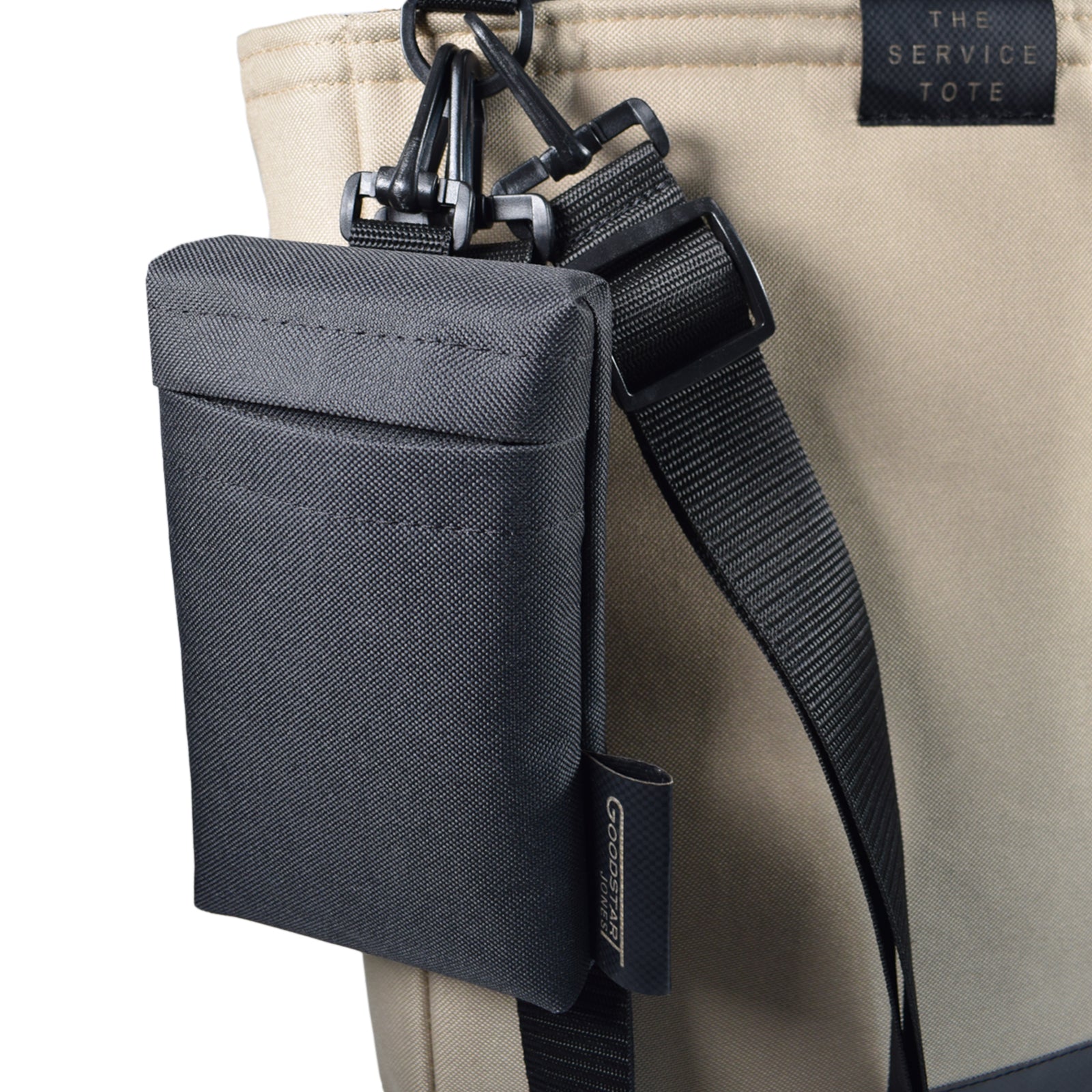 Padded Service Tote Bag in Sand Cream, featuring a cushioned design for comfort and durability, perfect for shopping and daily use.