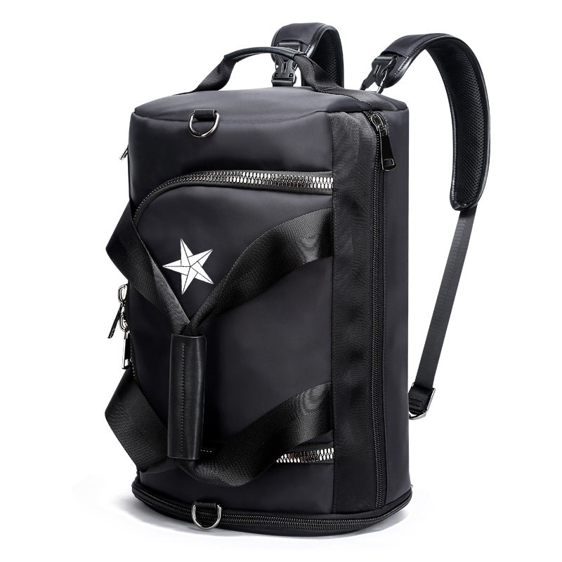 A stylish Portable Multifunctional Backpack designed for outdoor sports, featuring a detachable shoulder strap and durable fabric.