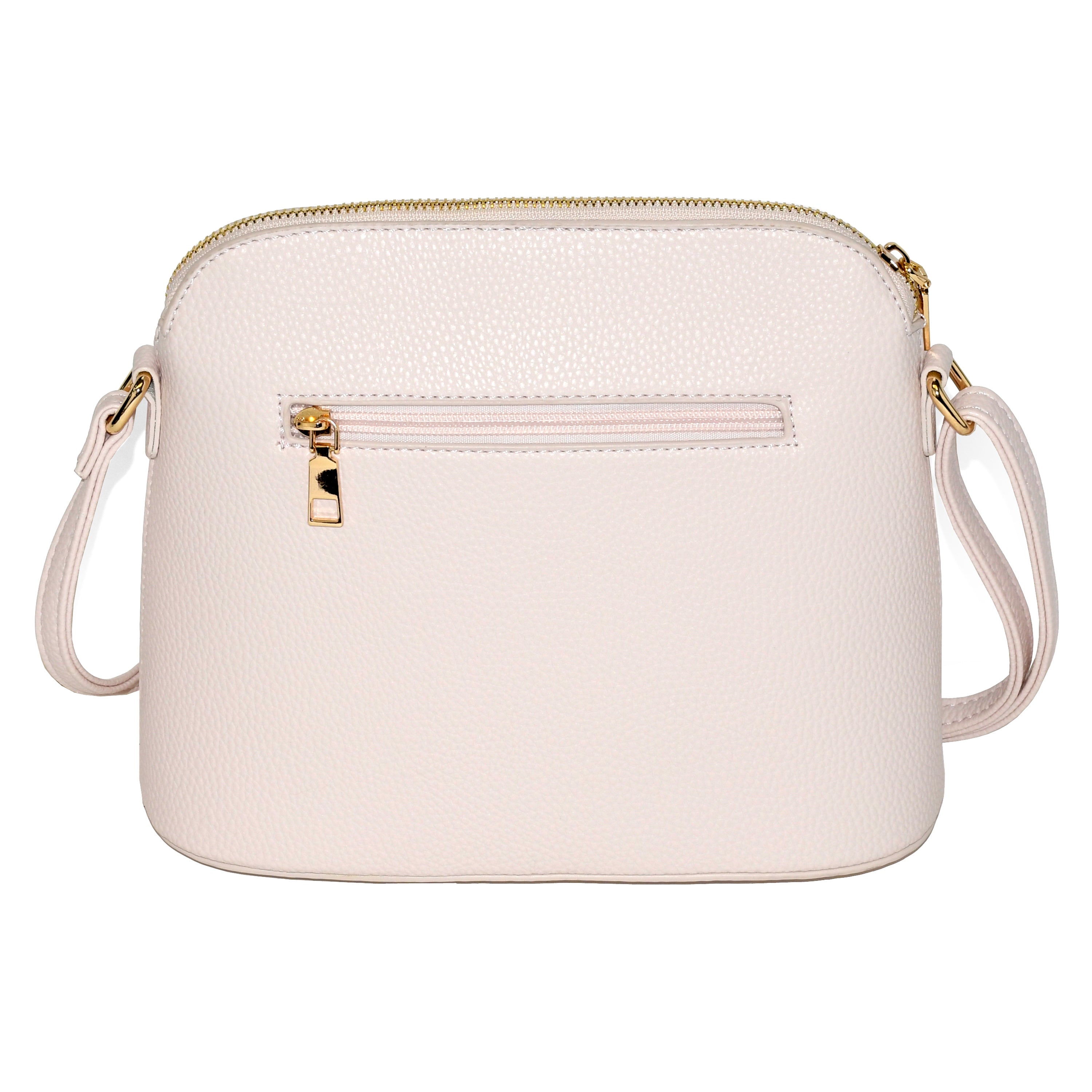 NICCI Crossbody Bag with Metal Ring featuring gold tone hardware and adjustable strap.