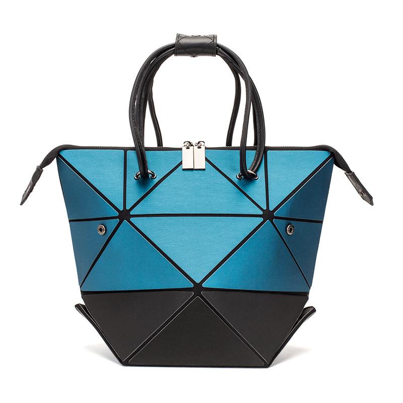 Fashion Geometric Rhombic Handbag for Women featuring a unique geometric design, soft handle, and practical internal pockets.