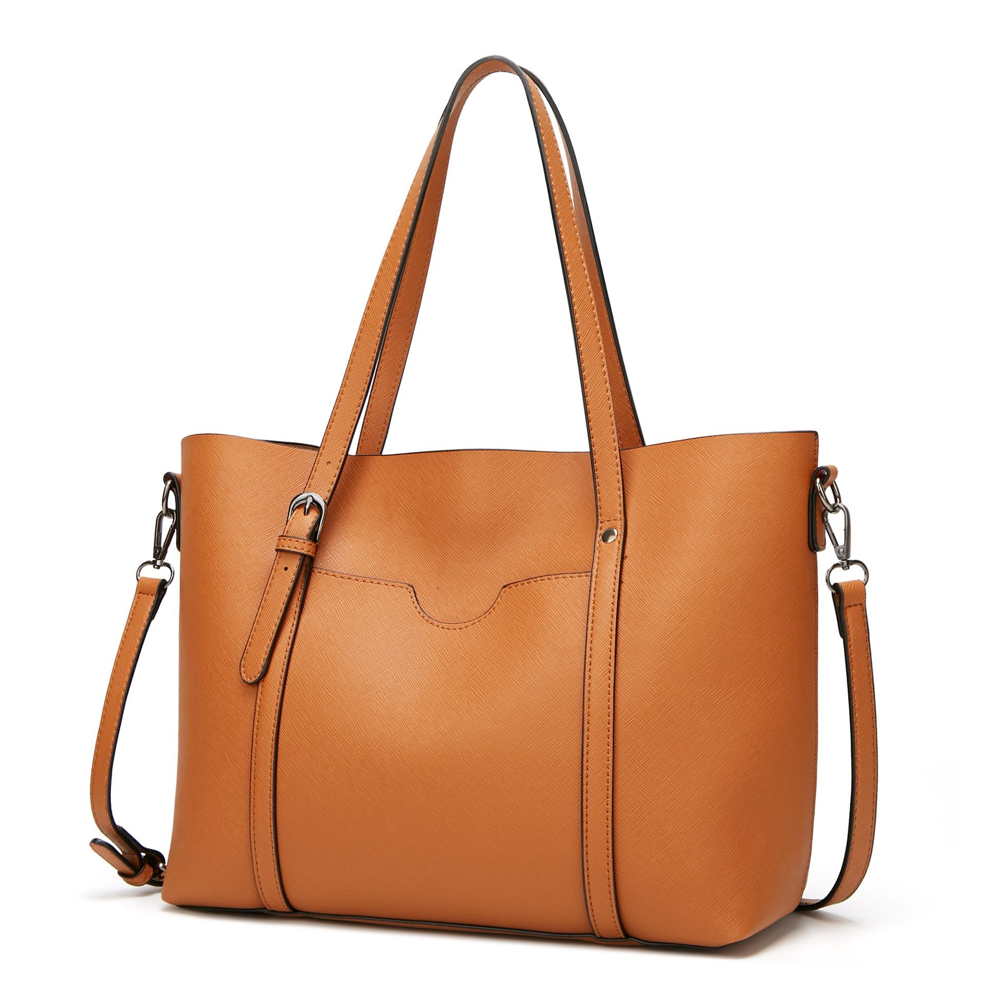 High Quality Ladies' Solid Color Shoulder Bag, featuring a sleek design in durable PU fabric, perfect for traveling and daily use.