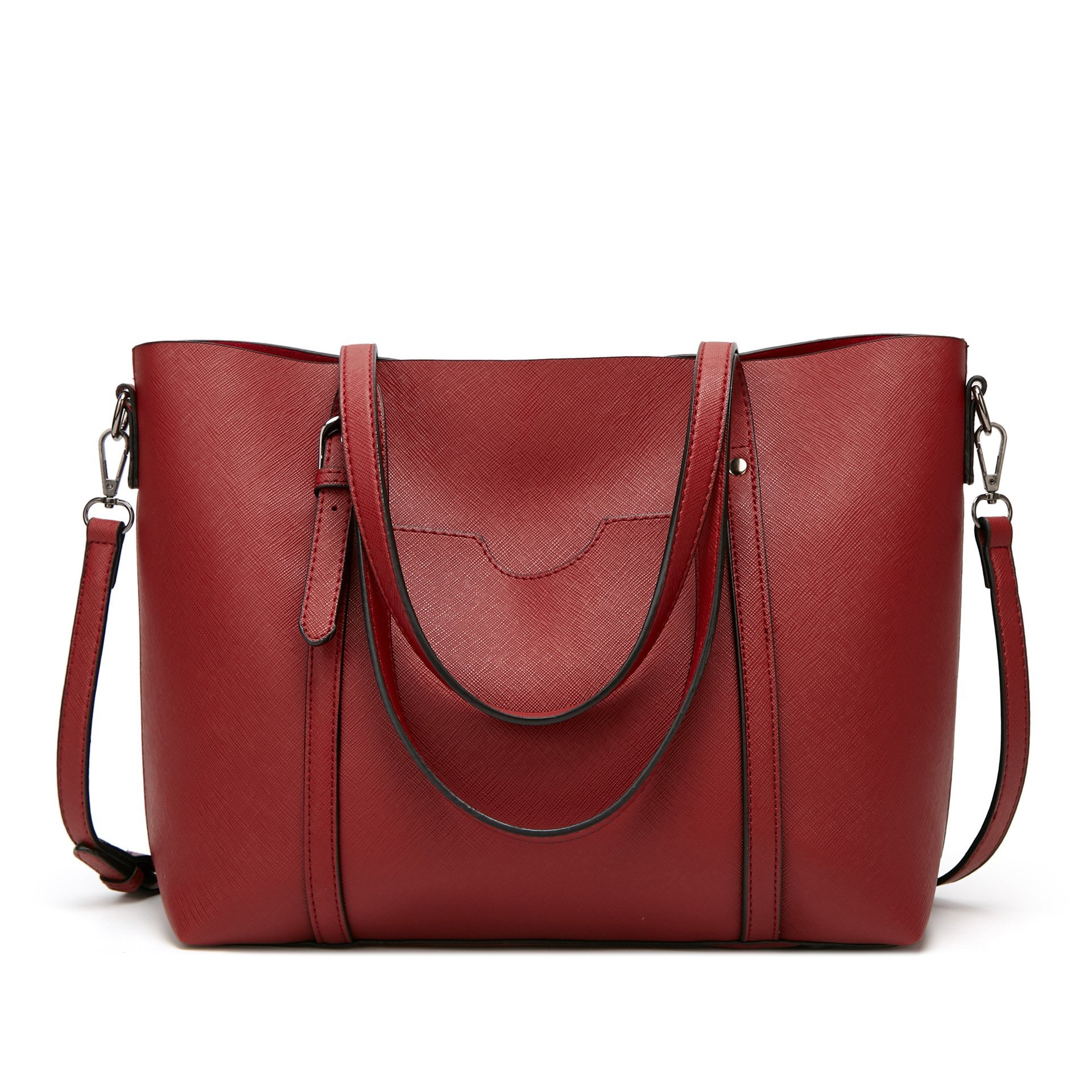 High Quality Ladies' Solid Color Shoulder Bag, featuring a sleek design in durable PU fabric, perfect for traveling and daily use.