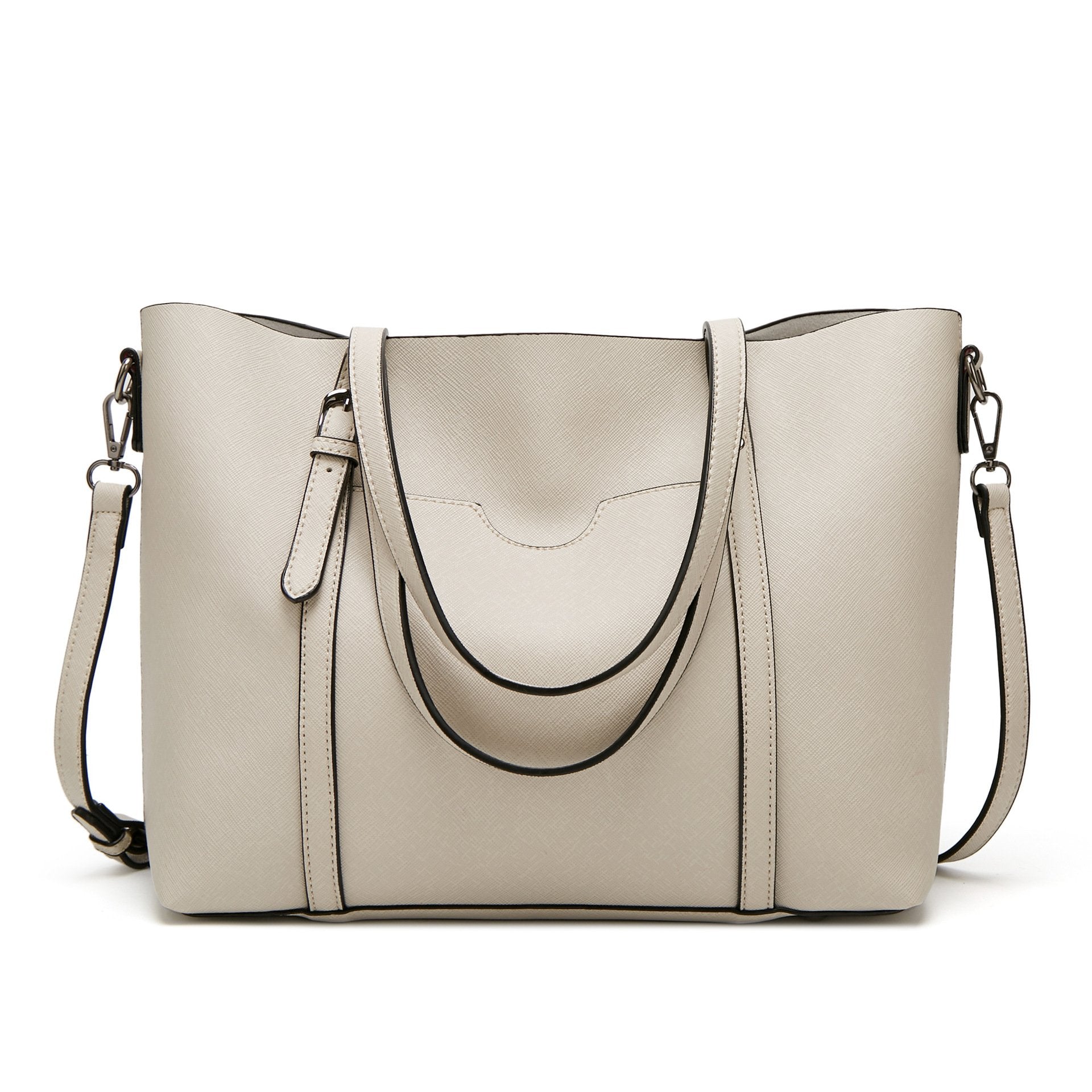 High Quality Ladies' Solid Color Shoulder Bag, featuring a sleek design in durable PU fabric, perfect for traveling and daily use.