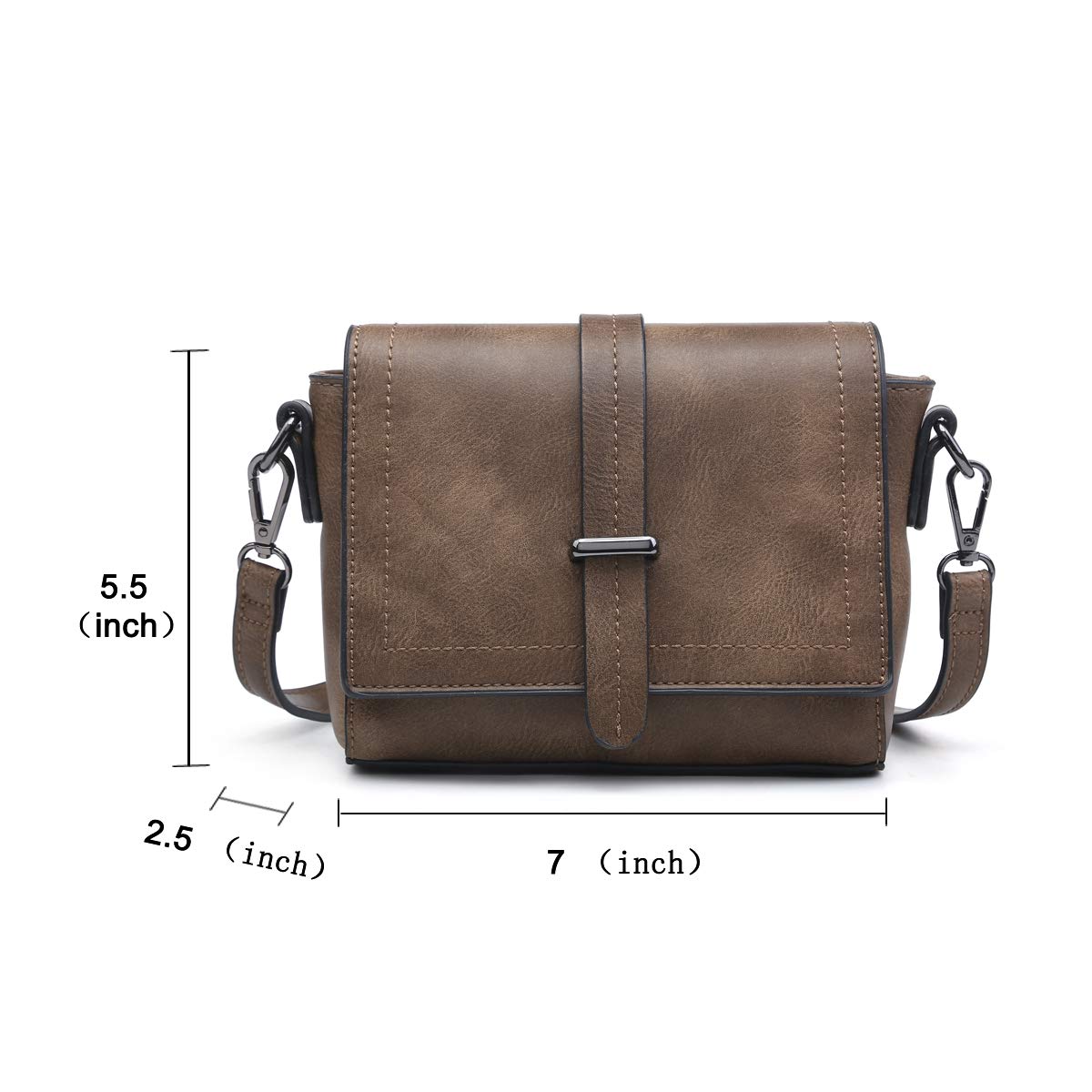 Mini crossbody bag square MT2705 DO in various colors, showcasing its stylish design and adjustable strap.