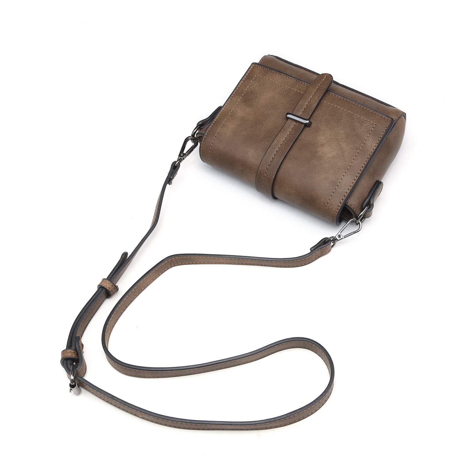 Mini crossbody bag square MT2705 DO in various colors, showcasing its stylish design and adjustable strap.