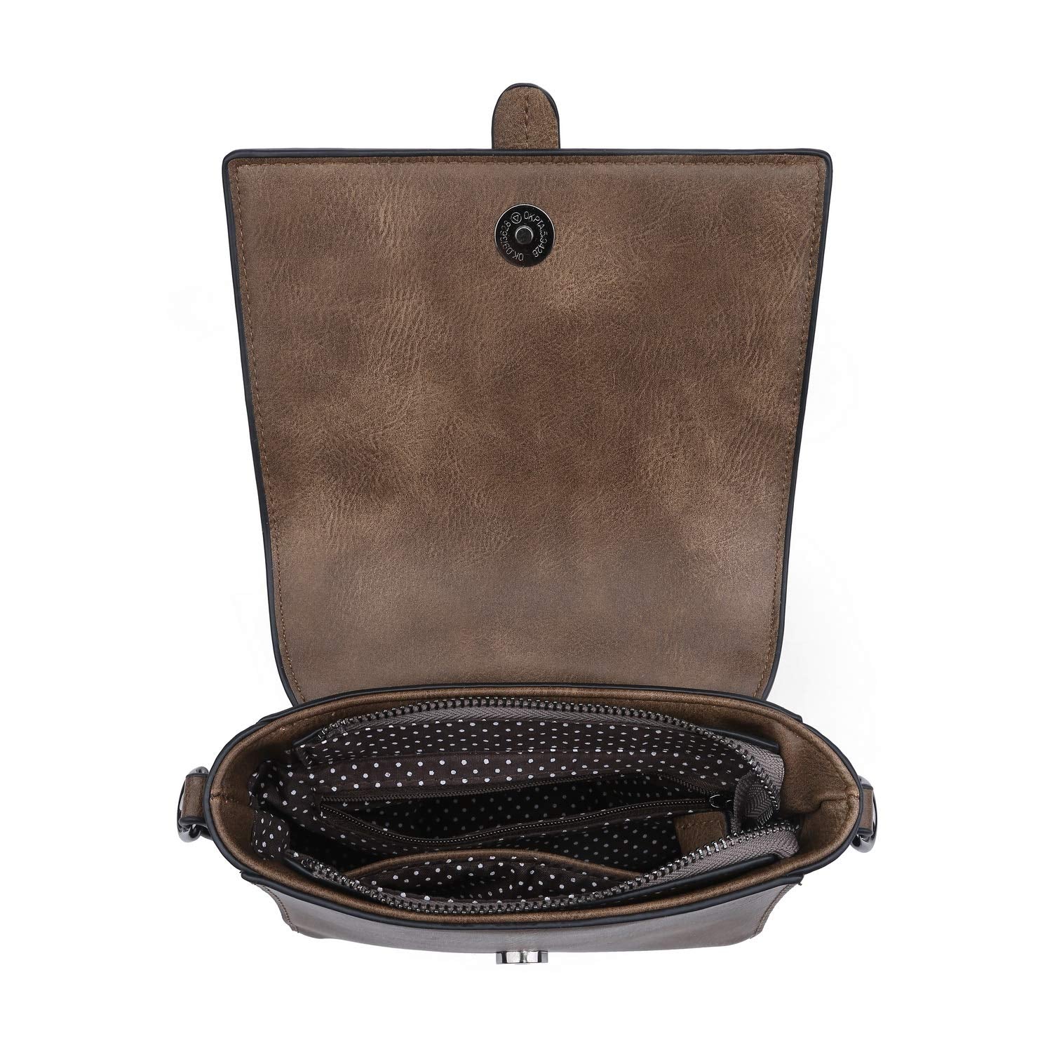 Mini crossbody bag square MT2705 DO in various colors, showcasing its stylish design and adjustable strap.