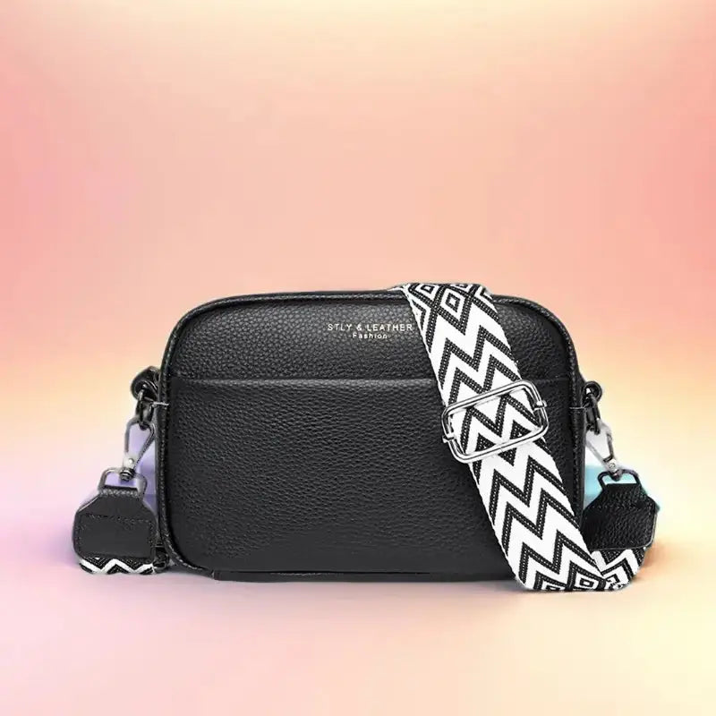 Rhombus Embroidered Fashion Shoulder Bag showcasing intricate embroidery and high-quality leather material.