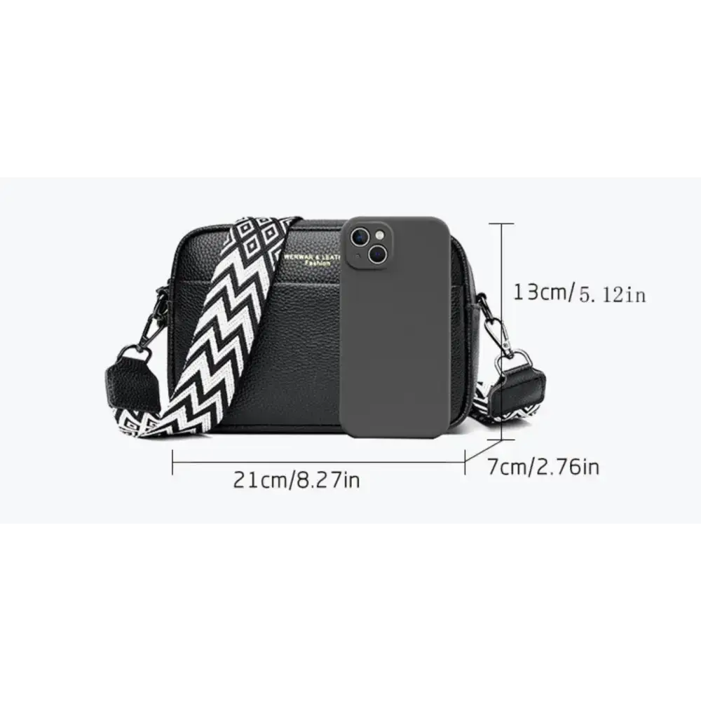 Rhombus Embroidered Fashion Shoulder Bag showcasing intricate embroidery and high-quality leather material.