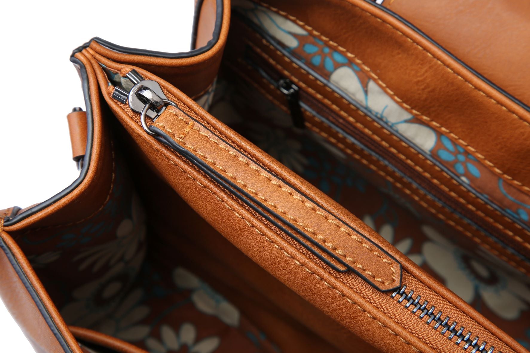 Women Crossbody Tote Bag with triple compartments, adjustable strap, stylish design, perfect for daily use.