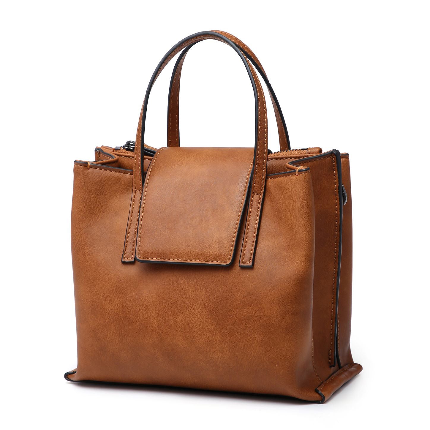 Women Crossbody Tote Bag with triple compartments, adjustable strap, stylish design, perfect for daily use.