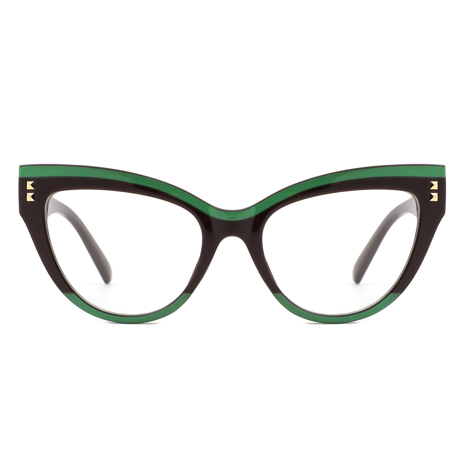 Aerilyn Women's Double Tone Frame Anti Blue Light Sunglasses featuring a stylish design with gradient lenses and a chic double tone frame.