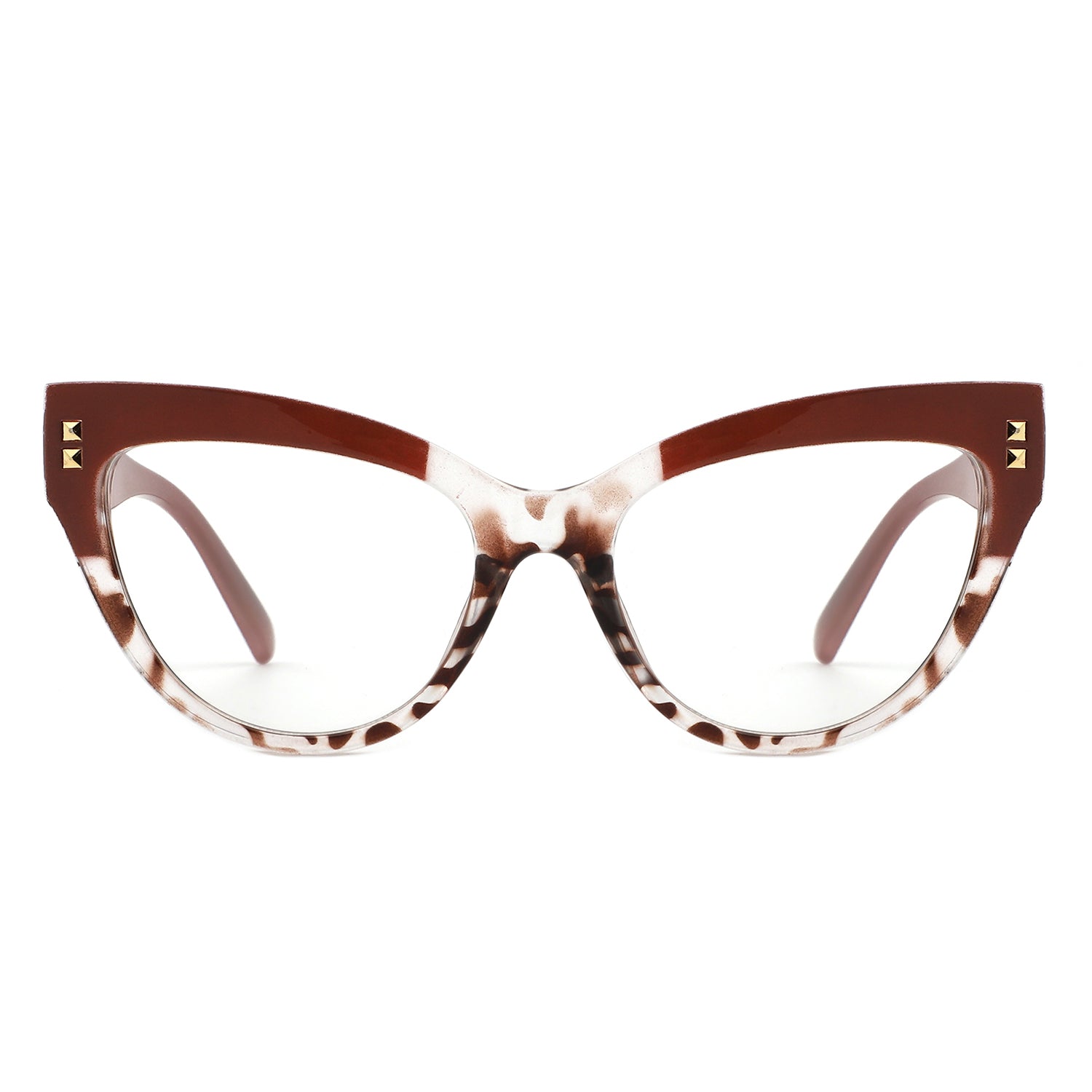 Aerilyn Women's Double Tone Frame Anti Blue Light Sunglasses featuring a stylish design with gradient lenses and a chic double tone frame.