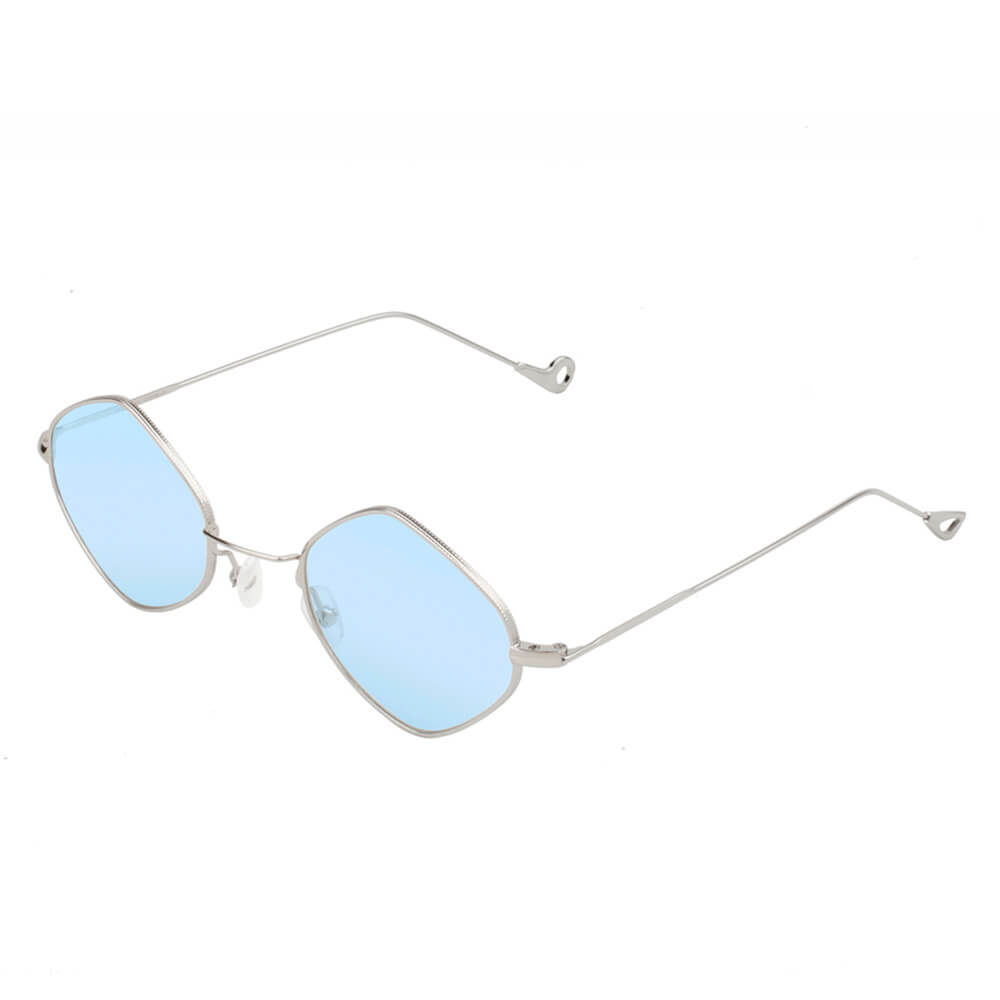 Cramilo BARRINGTON Slim Diamond Shape Fashion Sunglasses with a sleek metal frame and protective lenses.
