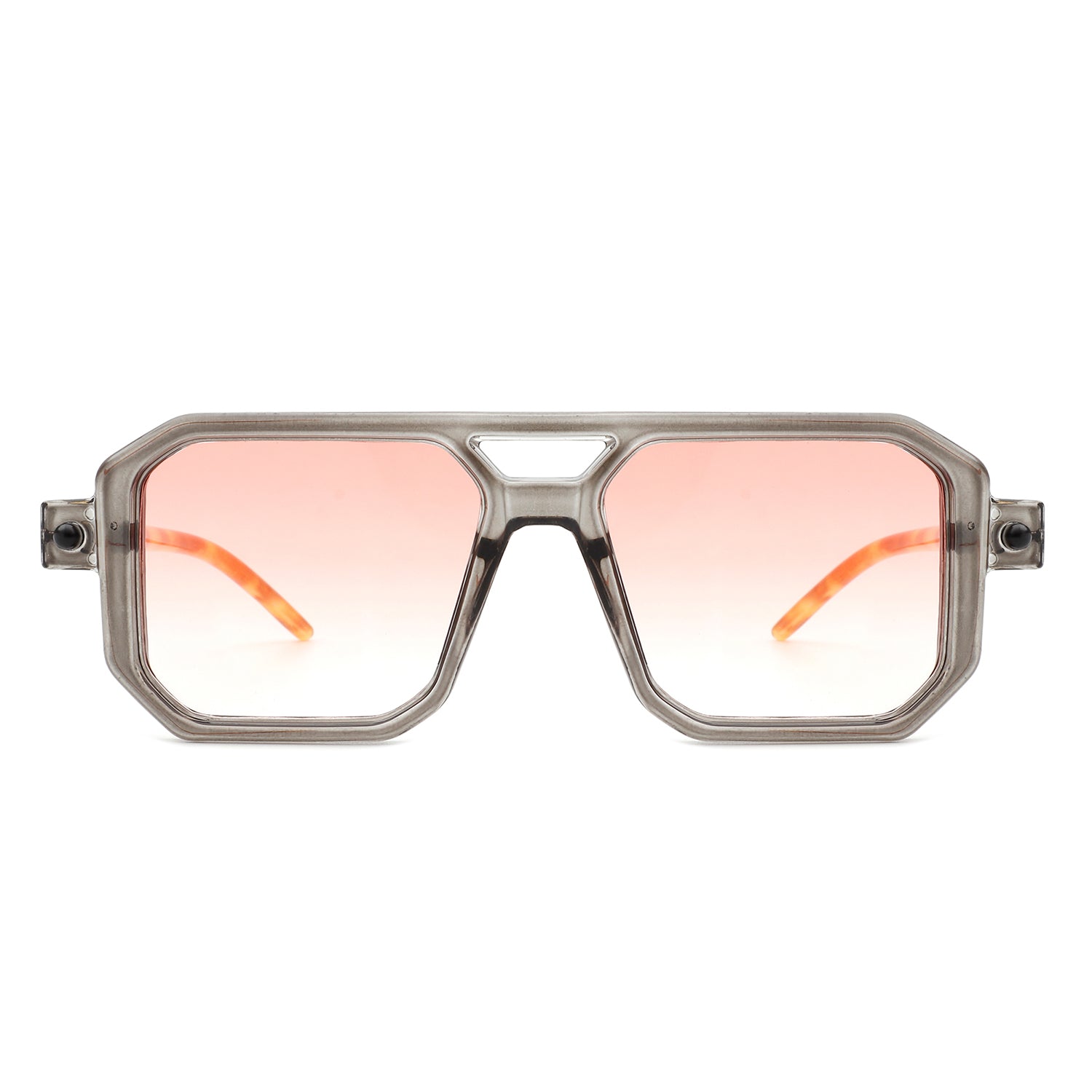 Bluebird Retro Square Flat Top Brow-Bar Fashion Sunglasses with a stylish design and UV protection.