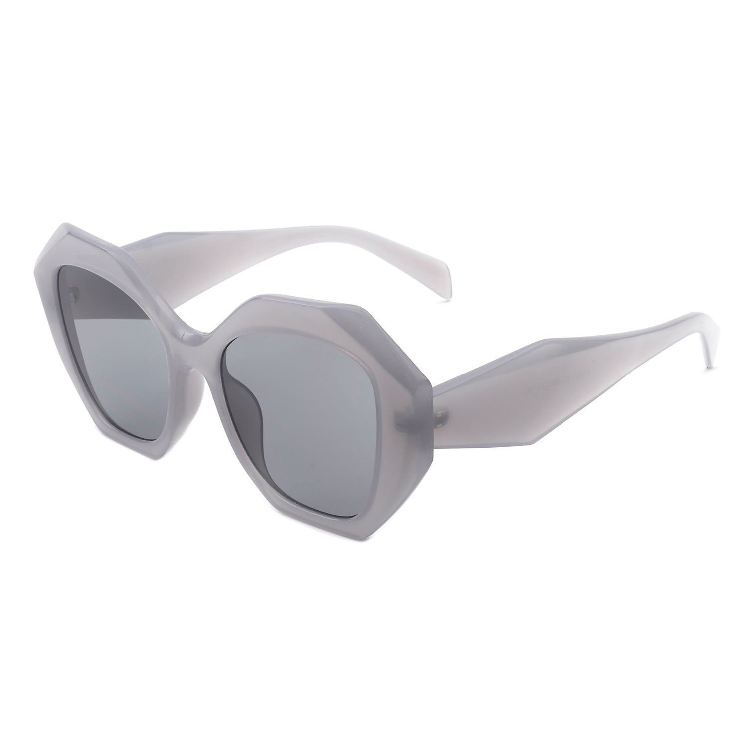 Crystalx Women Geometric Retro Polygon Square Fashion Sunglasses with a stylish polygon shape and UV protection.
