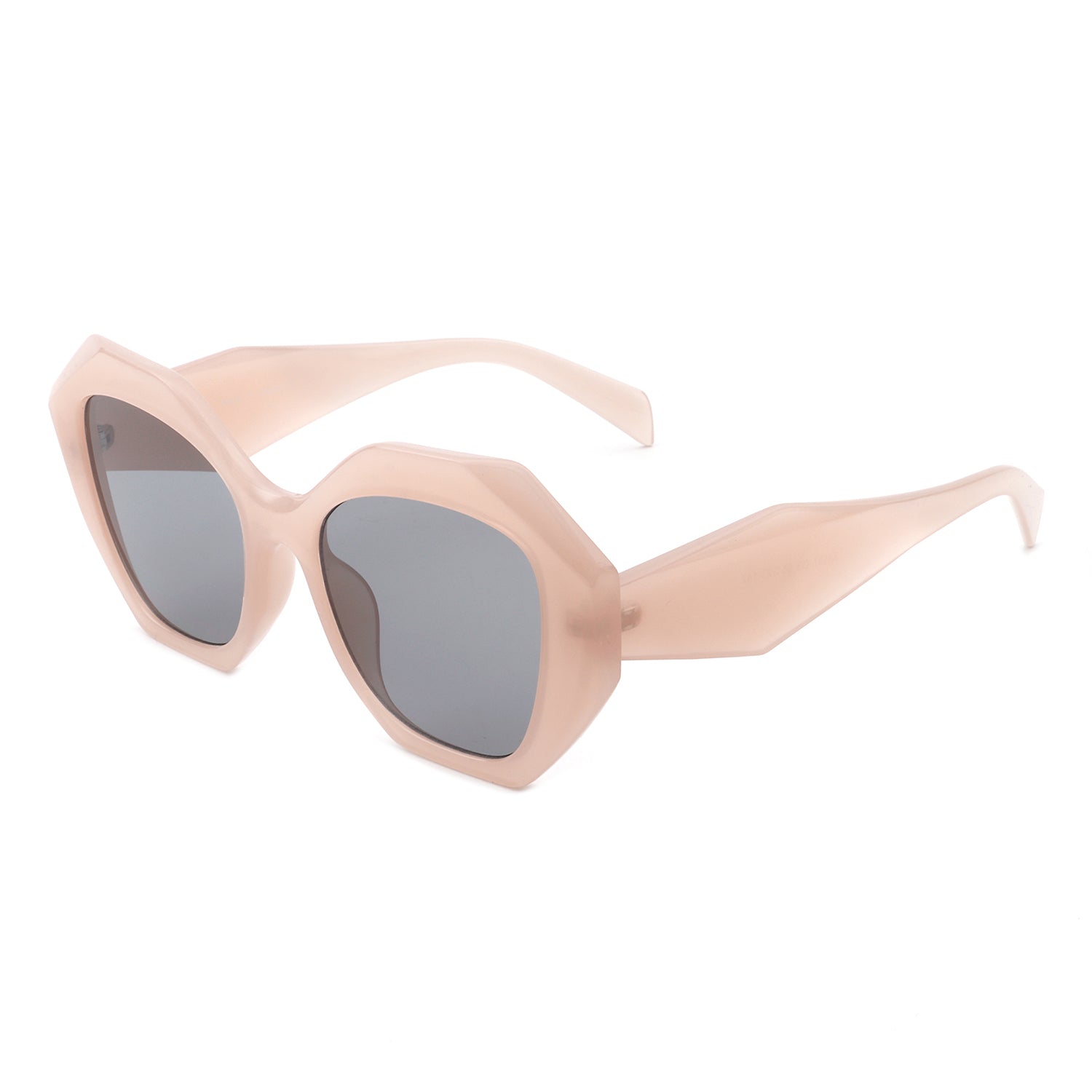 Crystalx Women Geometric Retro Polygon Square Fashion Sunglasses with a stylish polygon shape and UV protection.