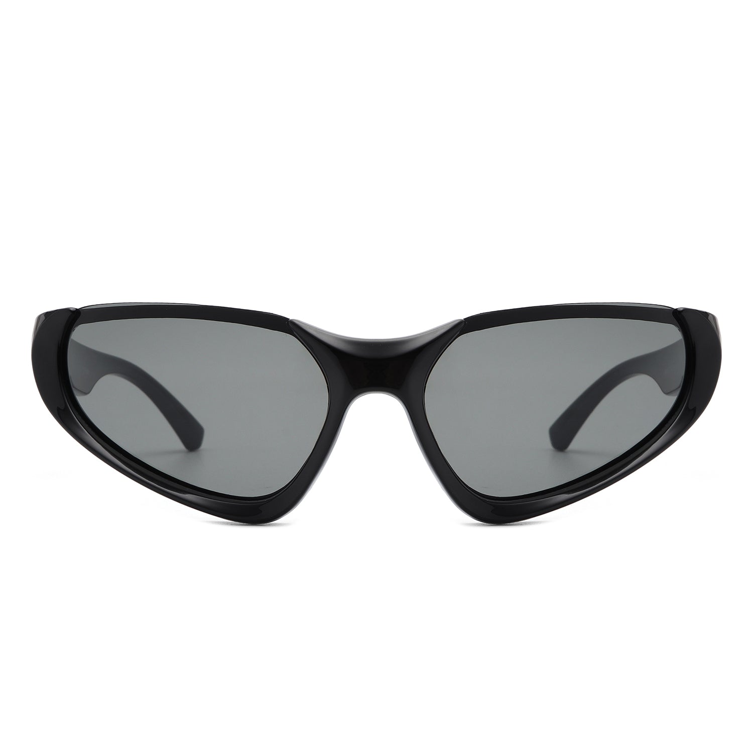 Dazzling Retro Rectangle Wrap Around Fashion Sunglasses with a stylish design and UV protection.
