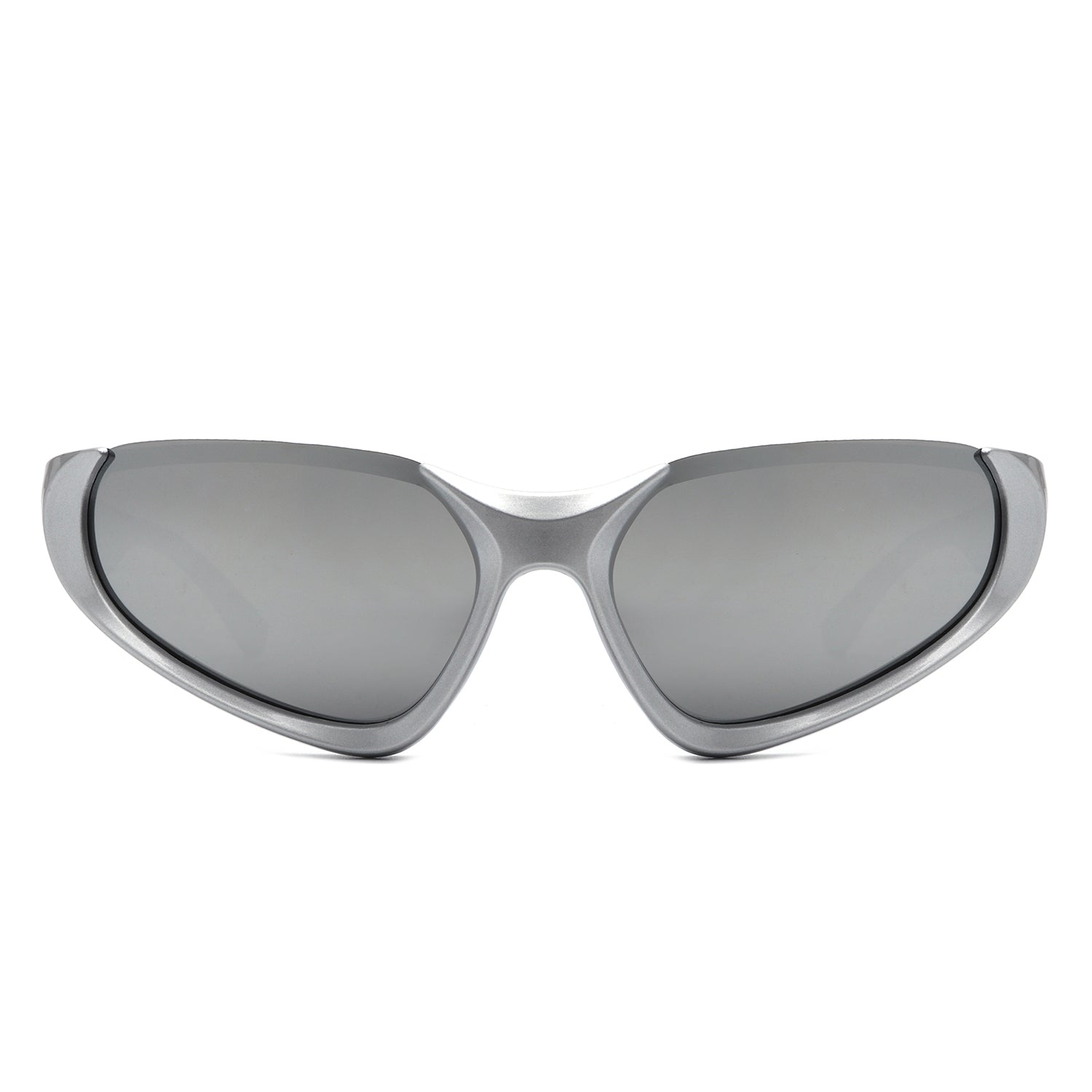 Dazzling Retro Rectangle Wrap Around Fashion Sunglasses with a stylish design and UV protection.