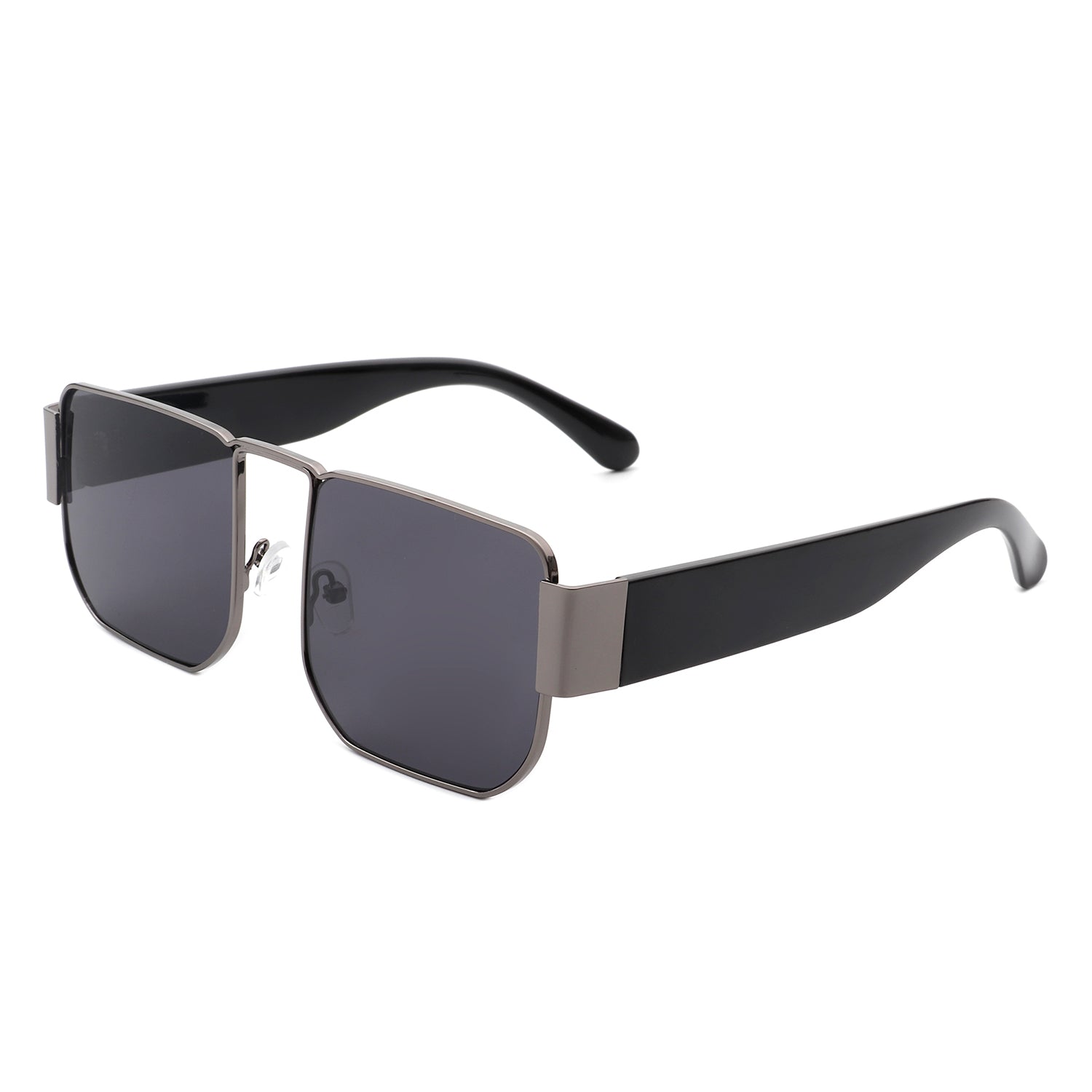 Diamonde Square Retro Flat Top Tinted Vintage Fashion Sunglasses with a stylish design and UV protection.