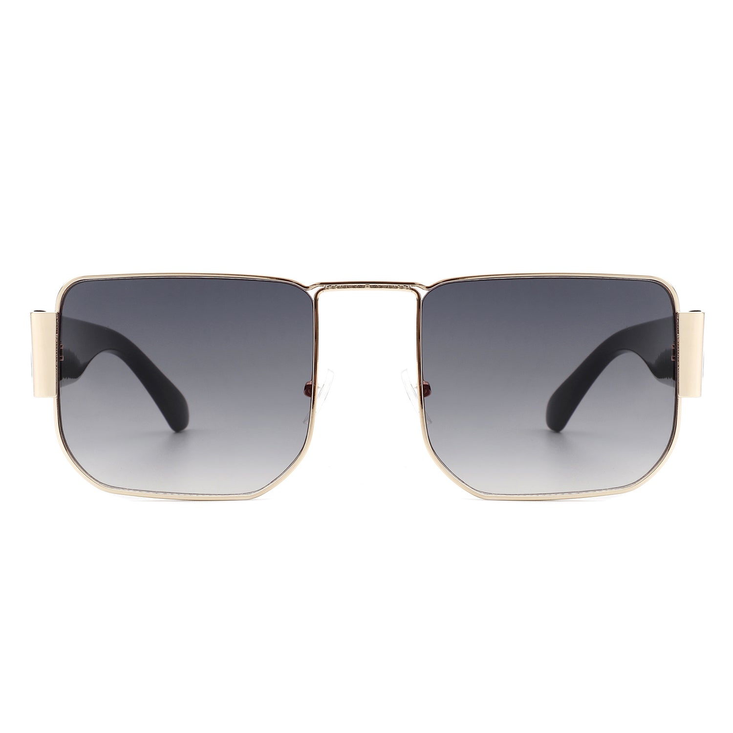 Diamonde Square Retro Flat Top Tinted Vintage Fashion Sunglasses with a stylish design and UV protection.