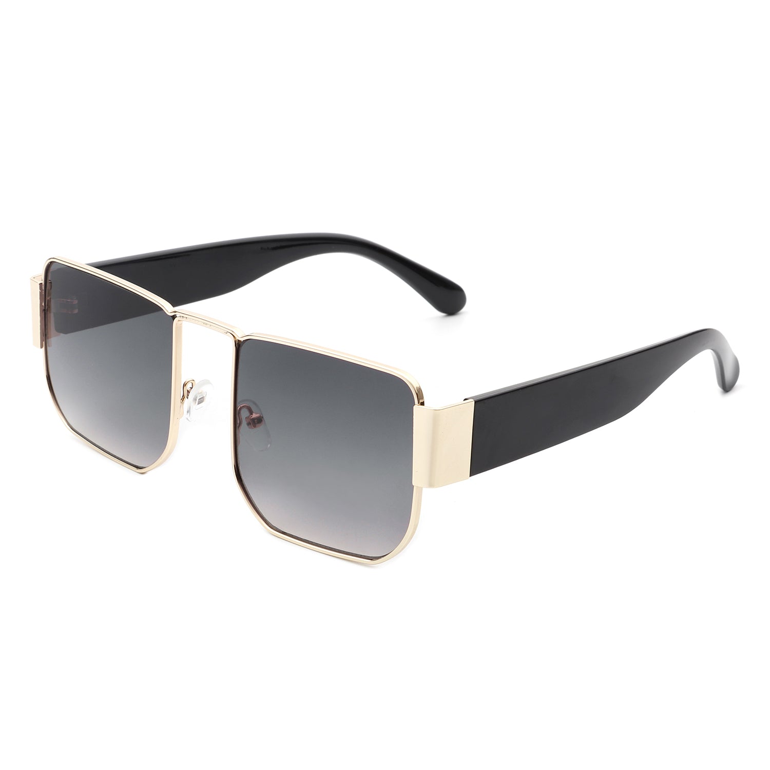 Diamonde Square Retro Flat Top Tinted Vintage Fashion Sunglasses with a stylish design and UV protection.