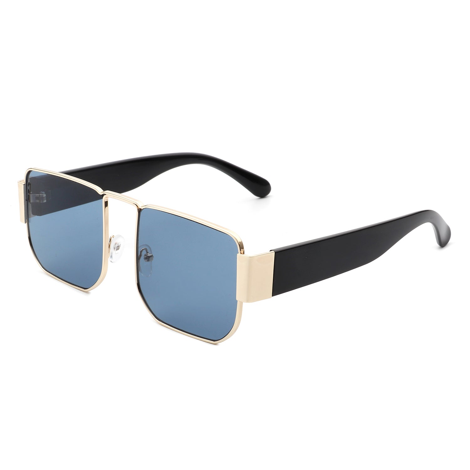 Diamonde Square Retro Flat Top Tinted Vintage Fashion Sunglasses with a stylish design and UV protection.