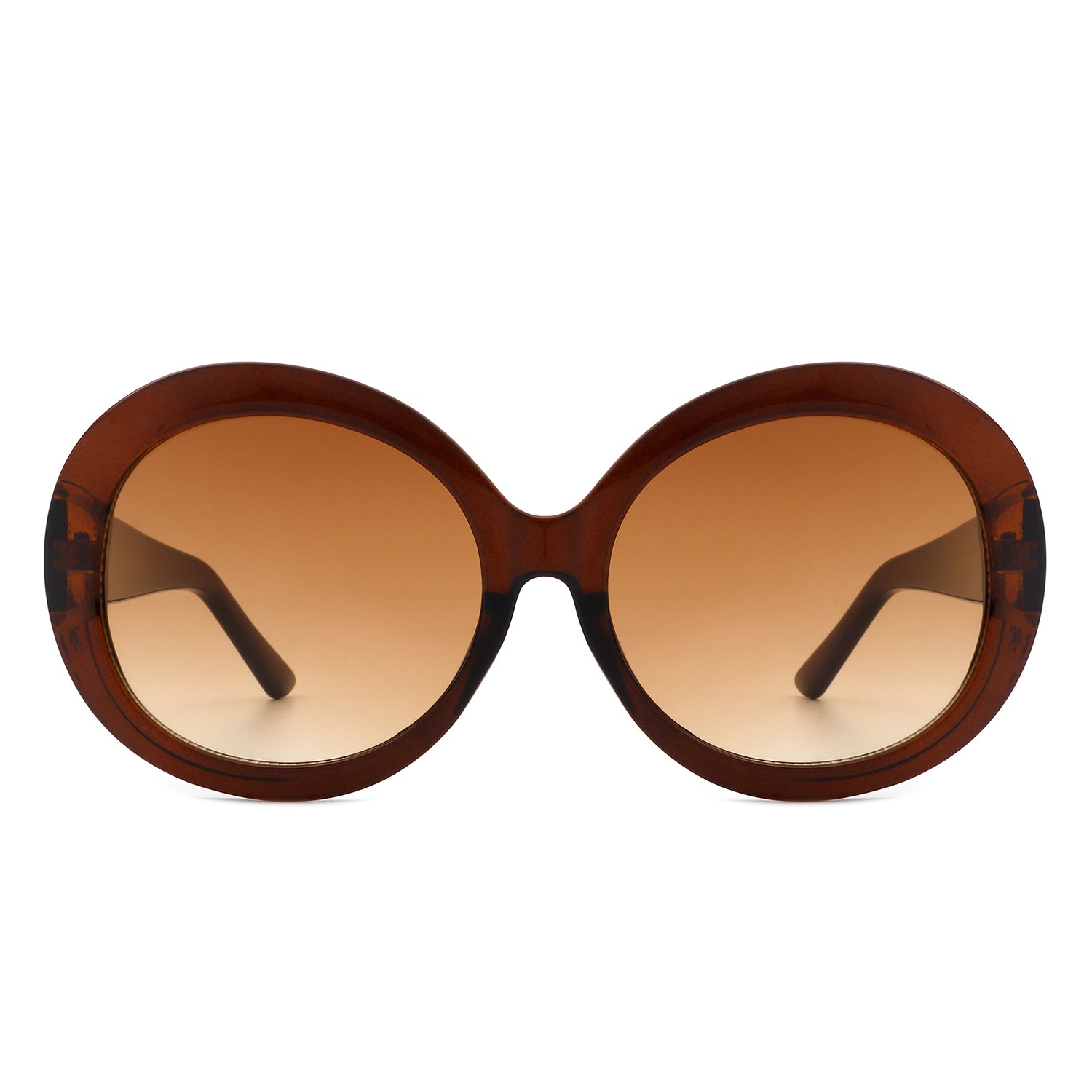 Dreamsky Women Oversize Retro Circle Sunglasses featuring a large round design with a plastic frame and PC lenses, perfect for stylish sun protection.