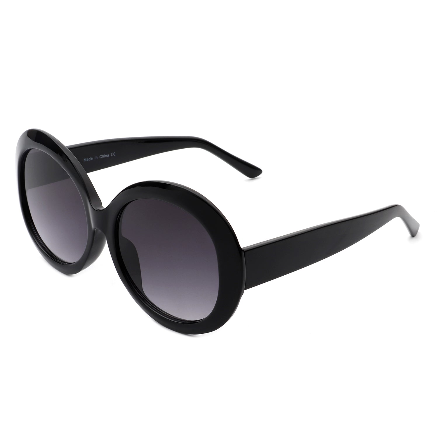 Dreamsky Women Oversize Retro Circle Sunglasses featuring a large round design with a plastic frame and PC lenses, perfect for stylish sun protection.