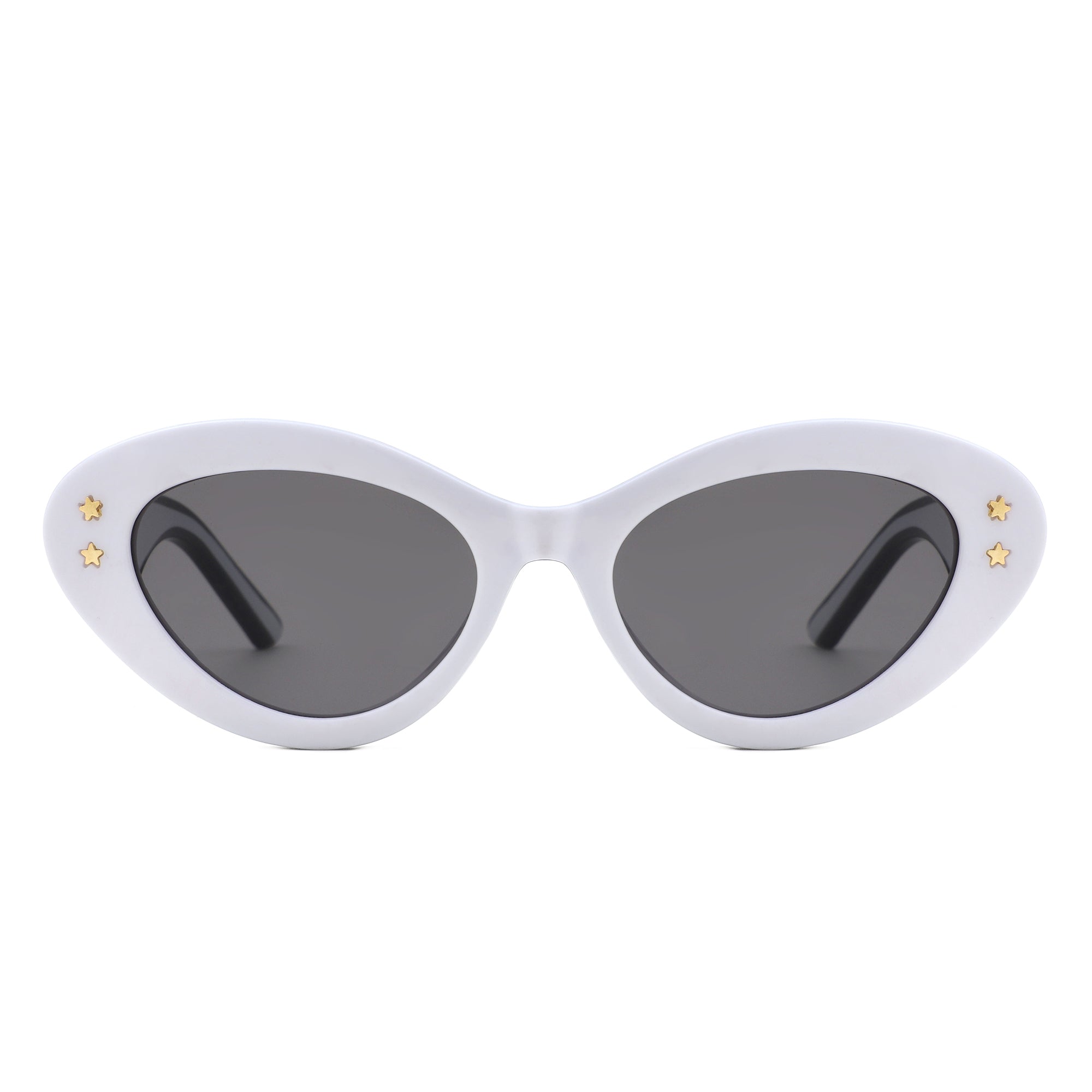 Elandor Cat Eye Oval Star Designed Sunglasses with stylish star pattern and lightweight plastic frames, perfect for sun protection.