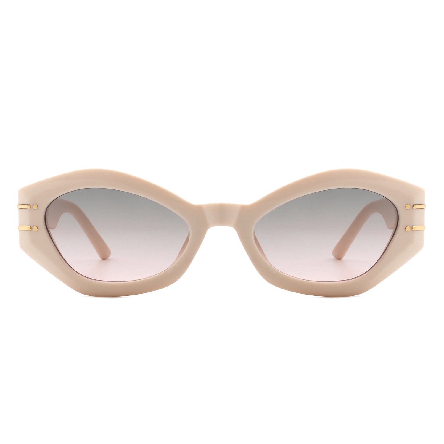 Elysiant Geometric Oval Slim Fashion Round Cat Eye Sunglasses with stylish design and UV protection.