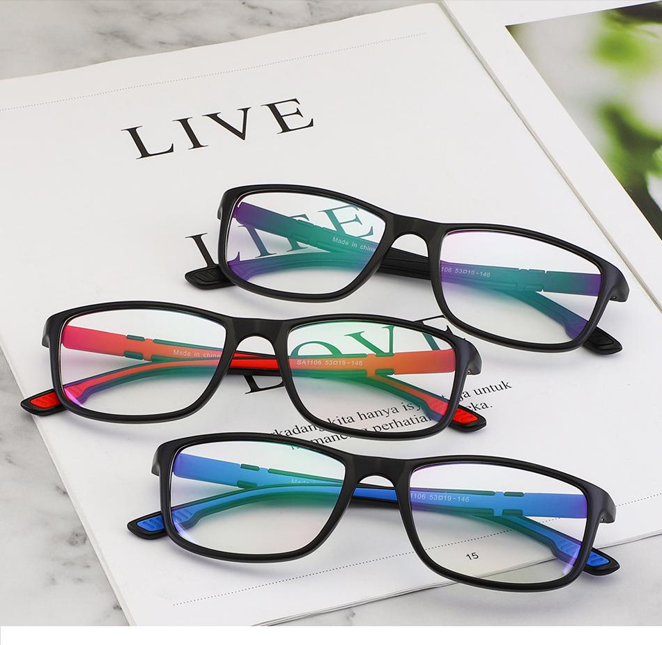 EP Anti-blue glasses featuring an ultralight lens frame suitable for men and women, ideal for sports and daily use.