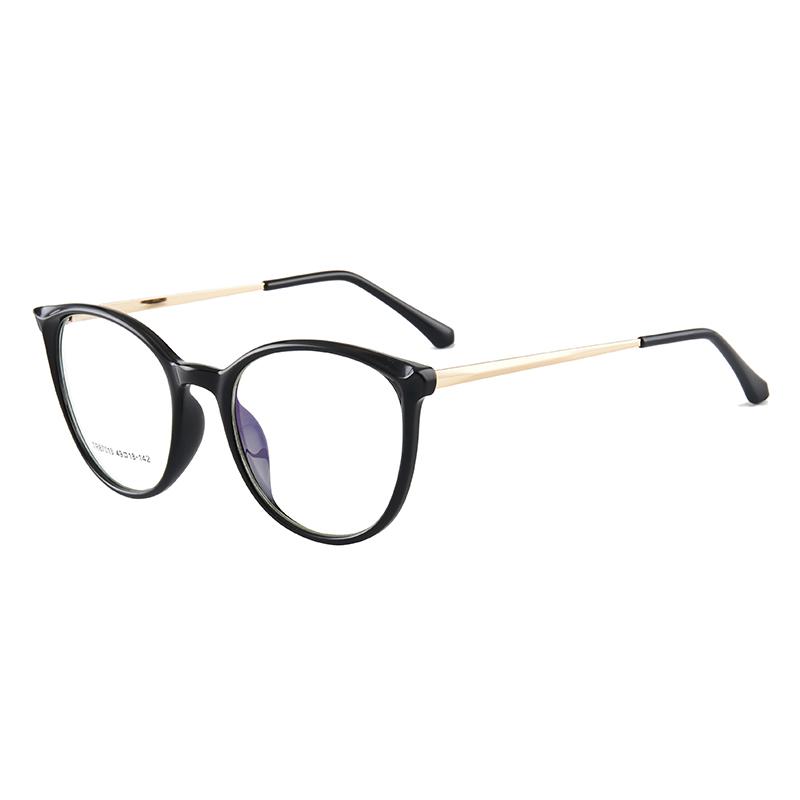 EP Anti-blue glasses featuring a stylish cat eye design with flat lenses, ideal for blocking blue light.