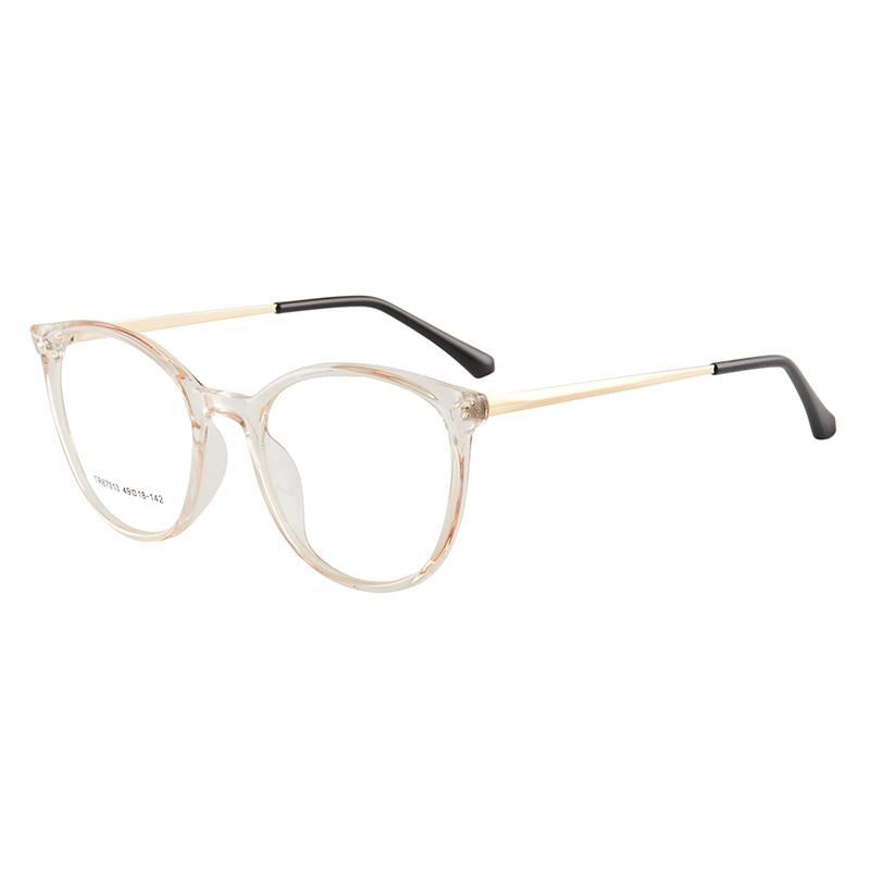 EP Anti-blue glasses featuring a stylish cat eye design with flat lenses, ideal for blocking blue light.