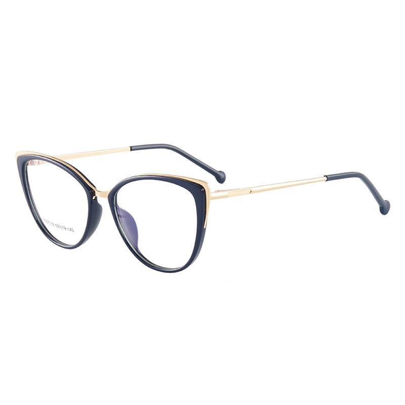 EP Cat Eye Anti-Blue Light Glasses with a stylish design, featuring a flat lens and a lightweight TR90 frame, suitable for unisex wear.
