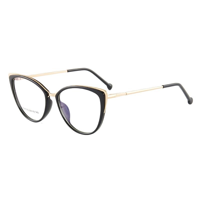 EP Cat Eye Anti-Blue Light Glasses with a stylish design, featuring a flat lens and a lightweight TR90 frame, suitable for unisex wear.