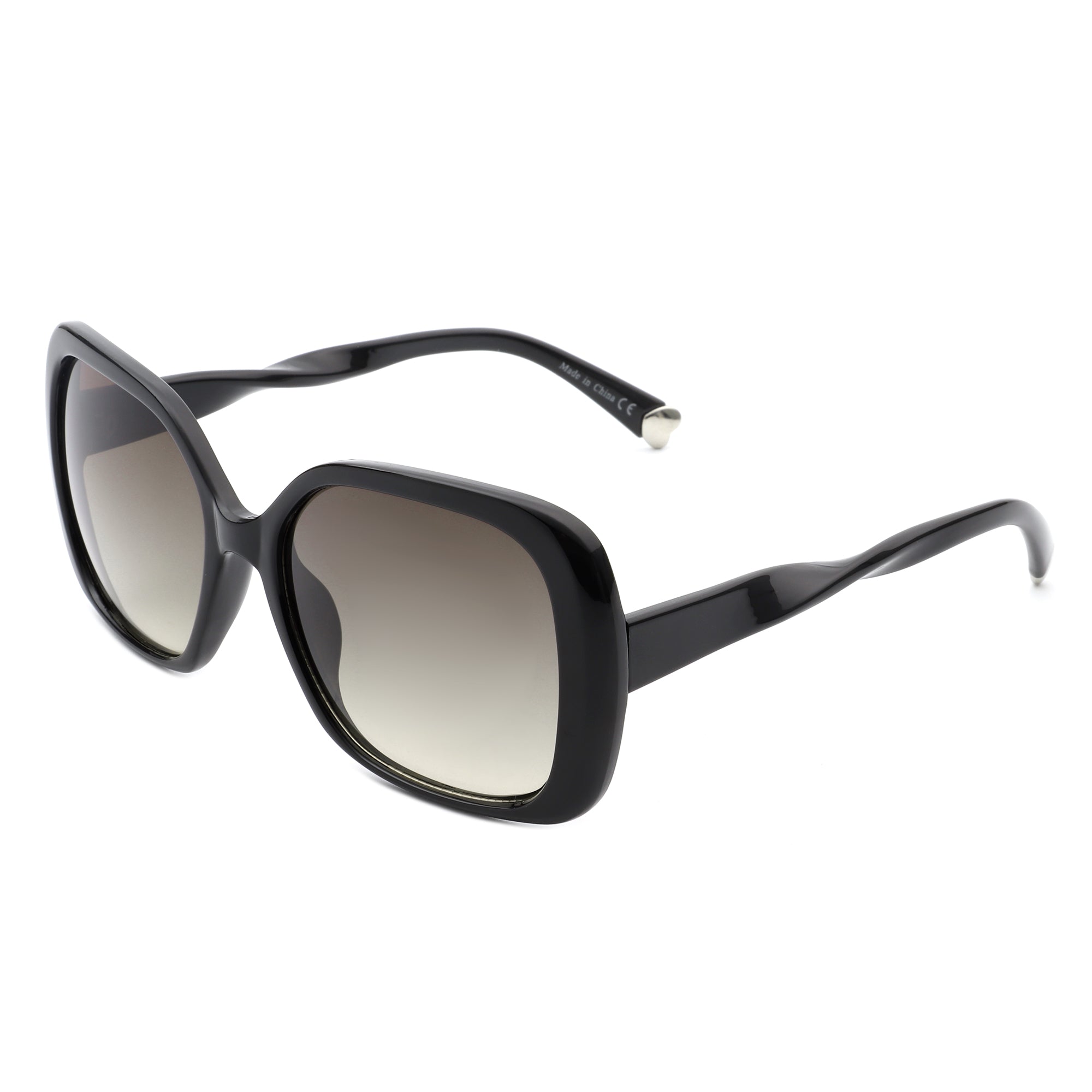 Evernova Women Retro Square Fashion Flat Top Oversize Sunglasses with a stylish design and UV protection.