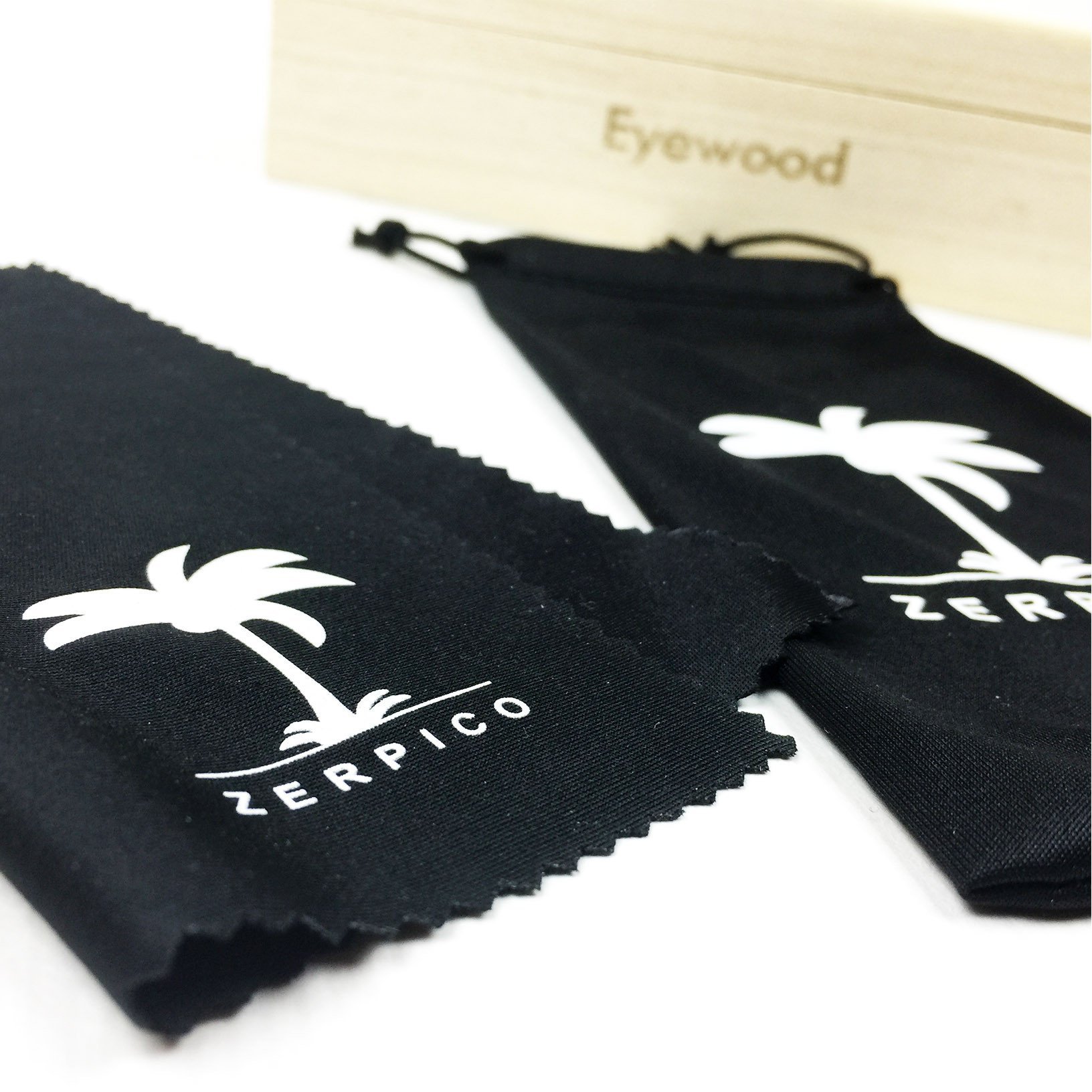 Eyewood Wayfarer - Crystal sunglasses featuring handmade rosewood frame, polarized silver mirror lenses, and stainless steel hinges.