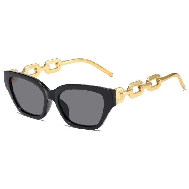 Fashion Cat Eye Sunglasses with mirror lenses, stylish design, and UV400 protection, suitable for all face shapes.