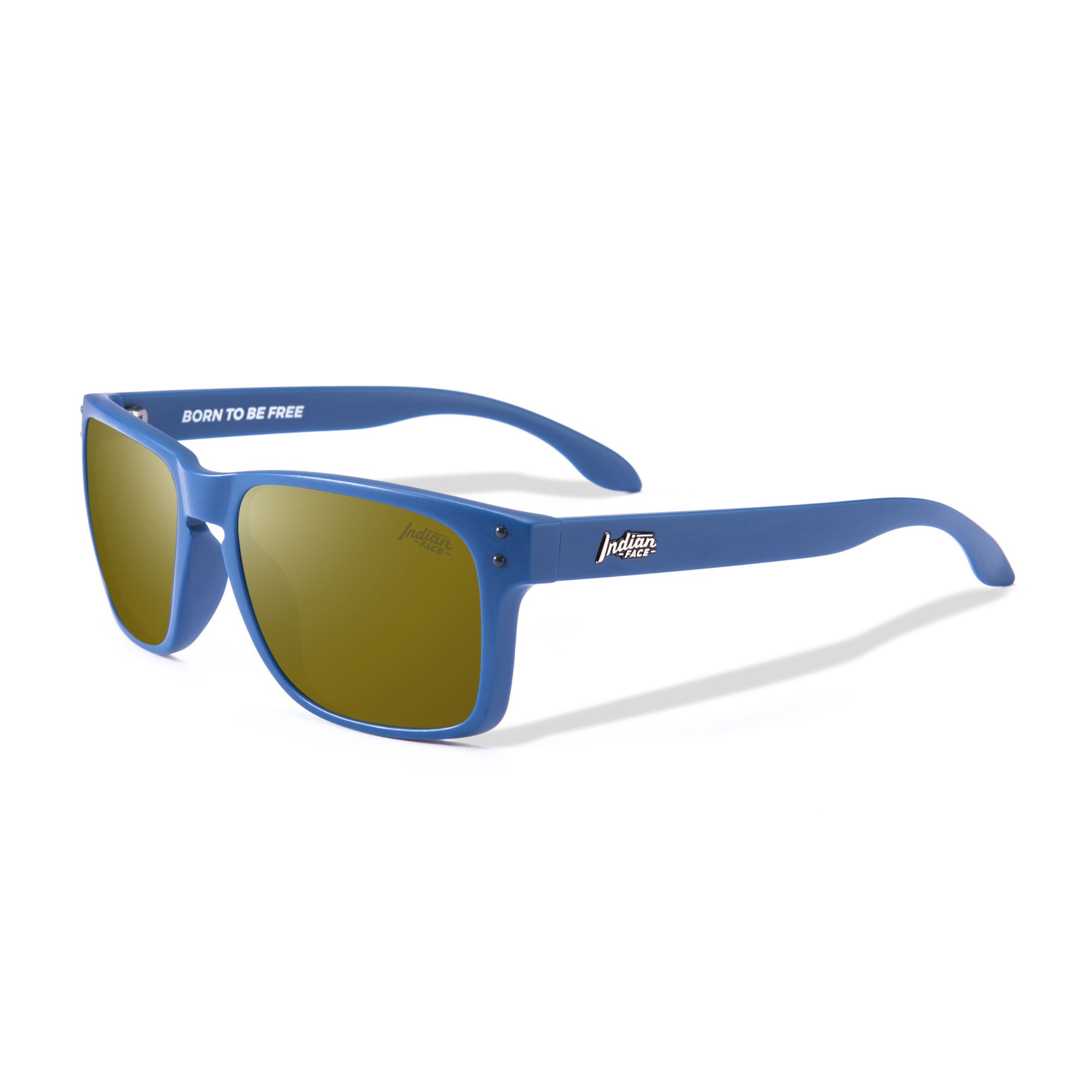 Freeride Blue/Bronze sunglasses with polarized lenses, showcasing a stylish unisex design suitable for outdoor activities.