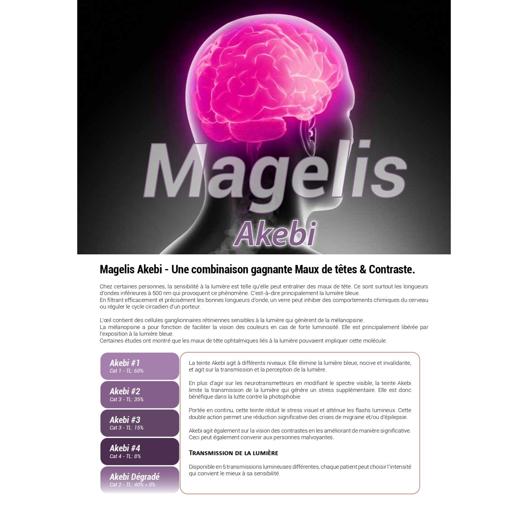 A pair of specialized glasses designed for migraine relief, featuring a deep blue tint to filter harmful light and reduce visual stress.