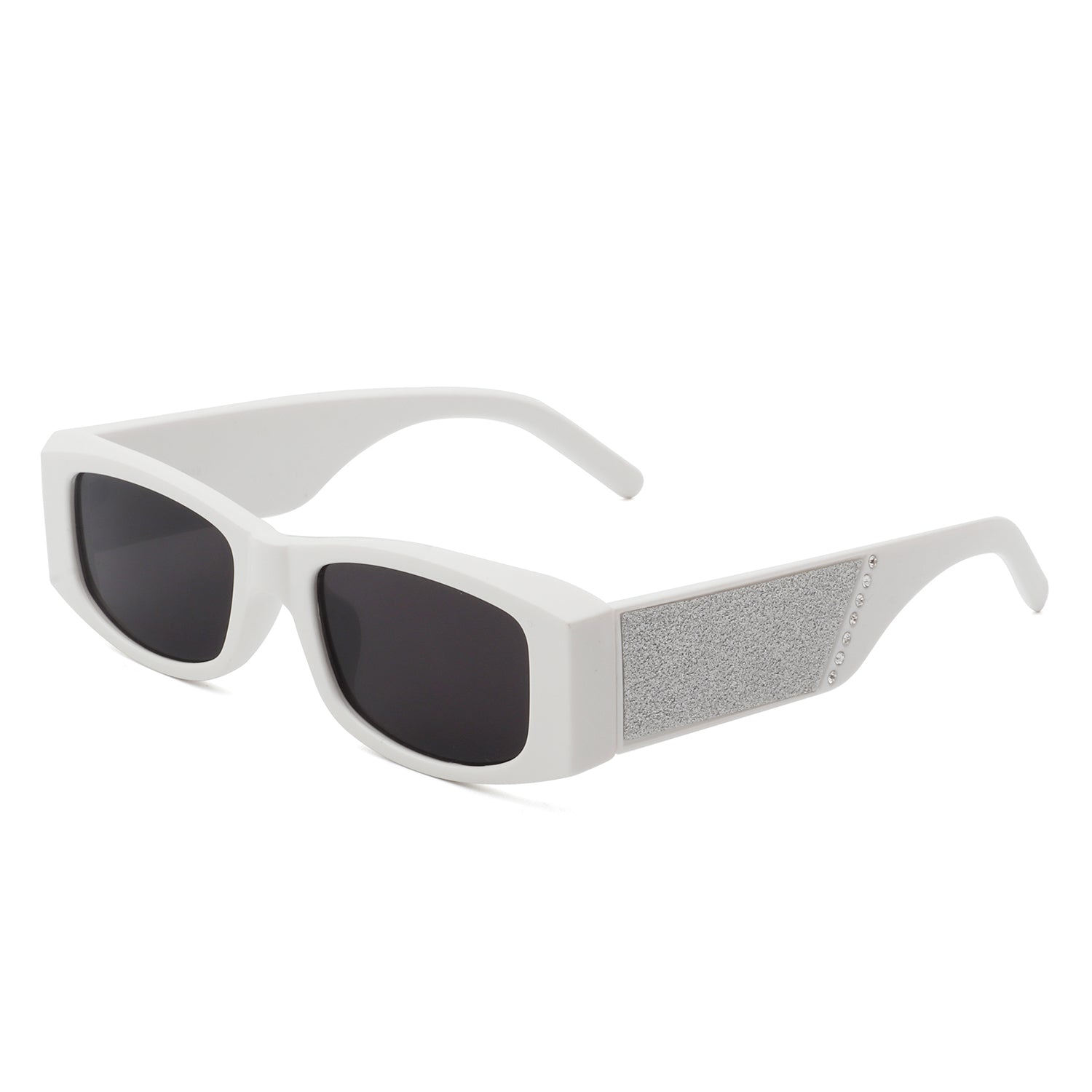 Harmonix Retro Rectangular Narrow Vintage Slim Sunglasses with a stylish plastic frame and UV protection lenses.