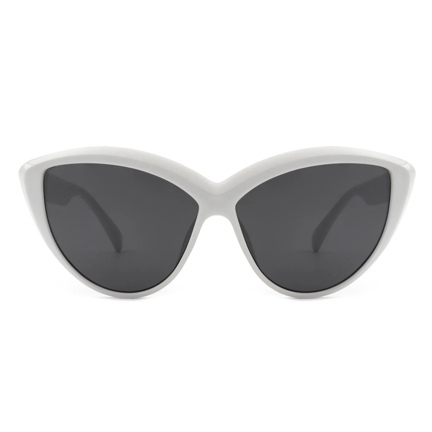 Heliara Women Oversize Large Cat Eye Fashion Sunglasses with a stylish black frame and dark lenses.