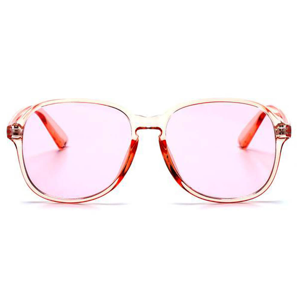 Jerome oversized retro round sunglasses for women, featuring a stylish design with a plastic frame and PC lenses, perfect for sun protection.