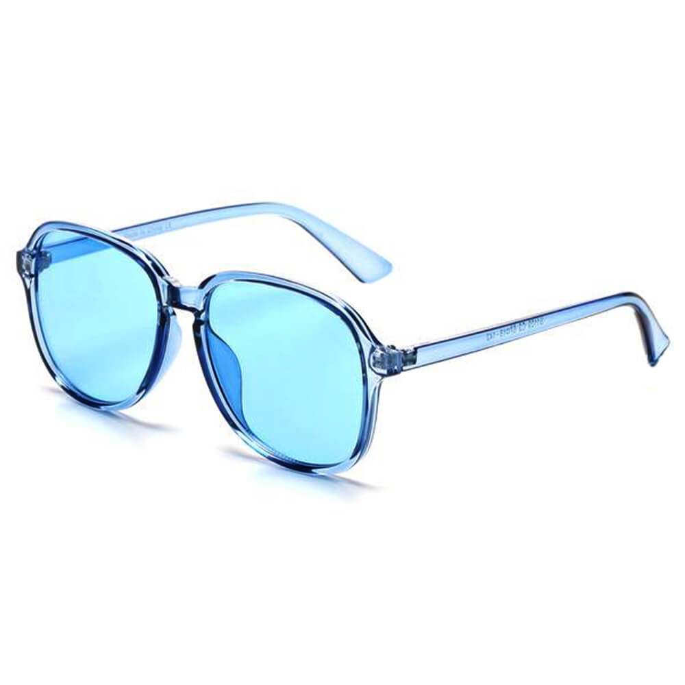 Jerome oversized retro round sunglasses for women, featuring a stylish design with a plastic frame and PC lenses, perfect for sun protection.