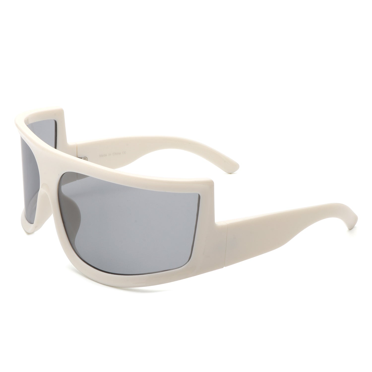 Kaelina Oversize Irregular Fashion Square Wrap Around Sunglasses with a stylish design and protective lenses.